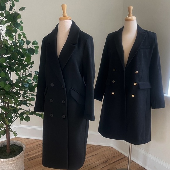 NWOT Black long coat - Picture 4 of 16